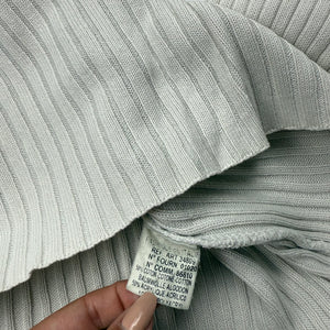 White zip up ribbed  jumper (XL)