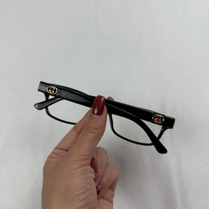 Black office siren glasses (with prescription)