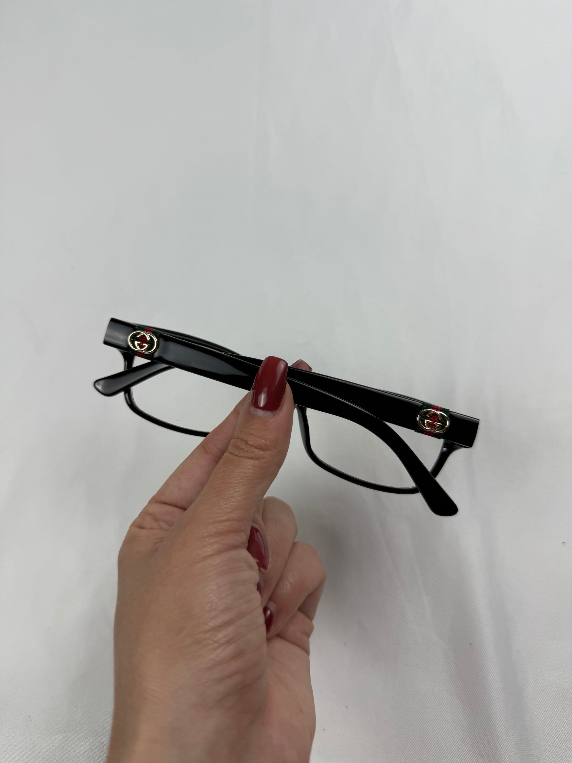 Black office siren glasses (with prescription)