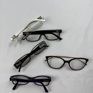 Black rhinestones logo 2000s office siren glasses (with prescription)