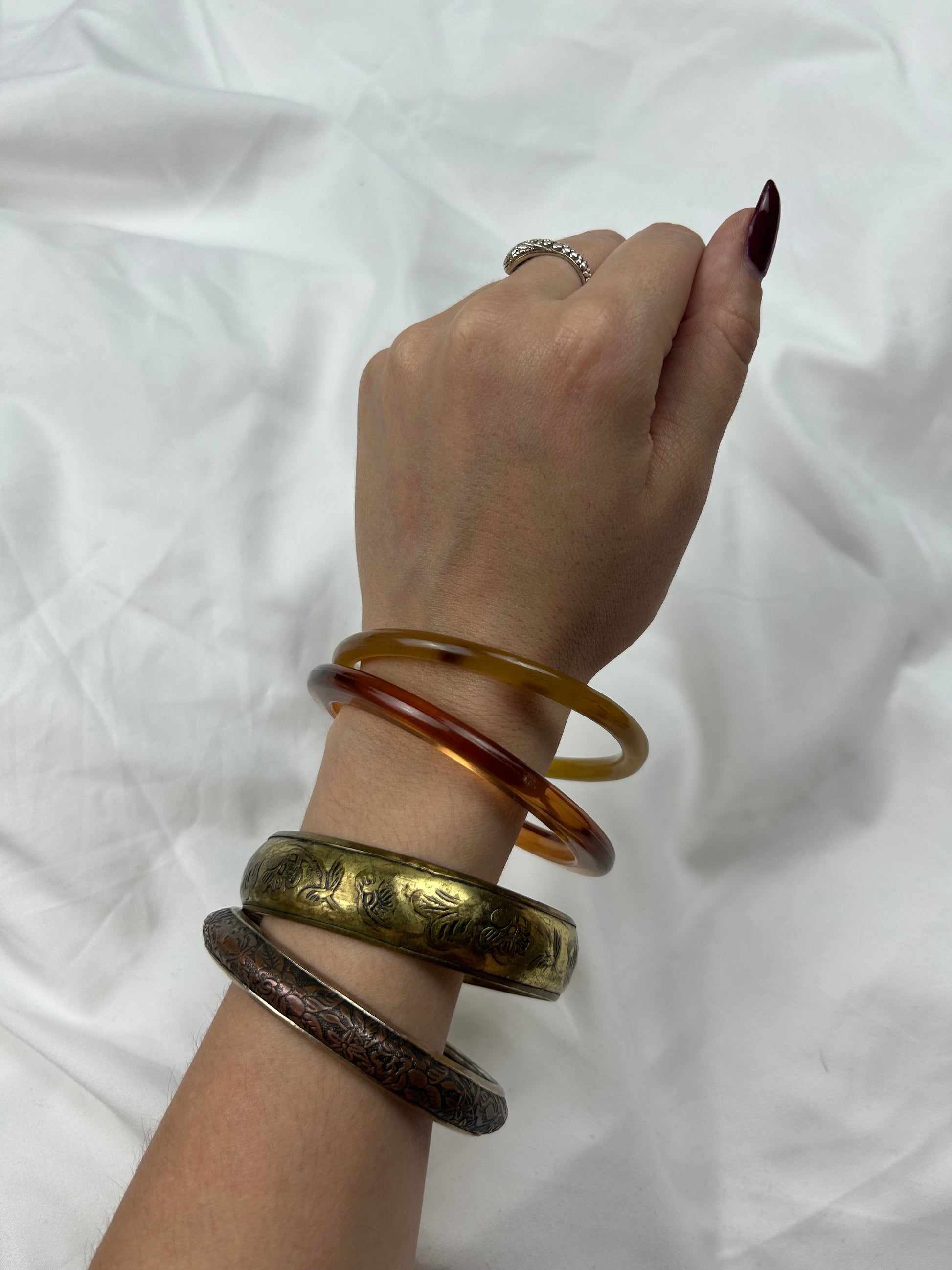 Brown bangle bracelet