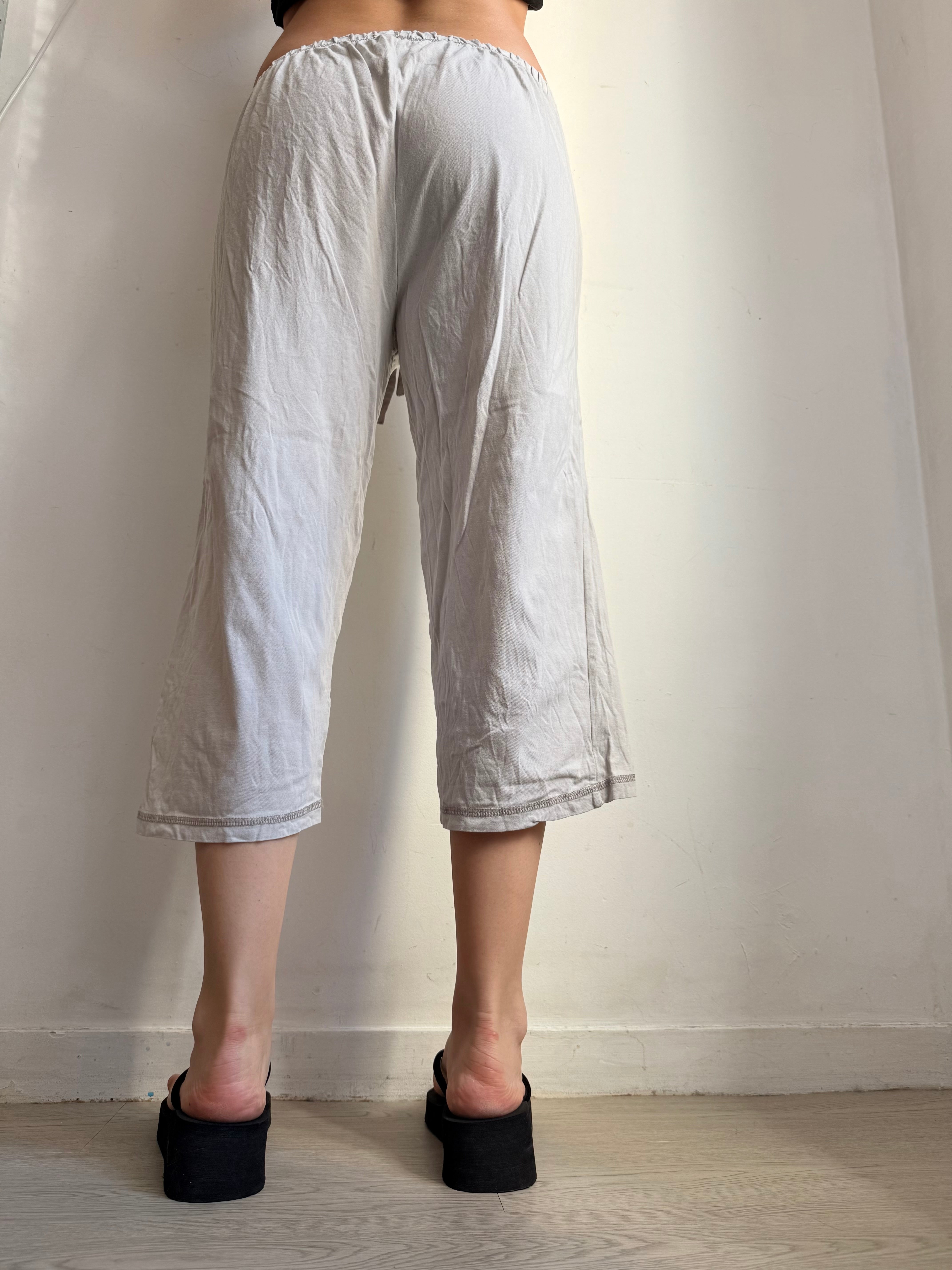 Grey cotton capri pants (XL)