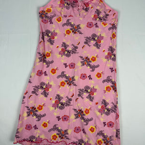 Baby pink graphic cotton dress (L)