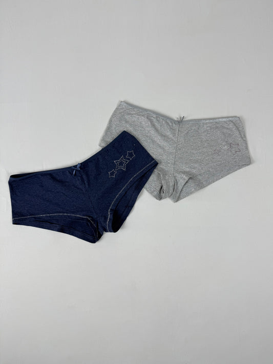 Cotton low rise mini shorty (S)