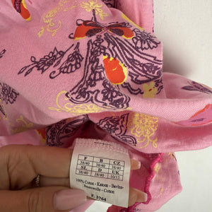 Baby pink graphic cotton dress (L)