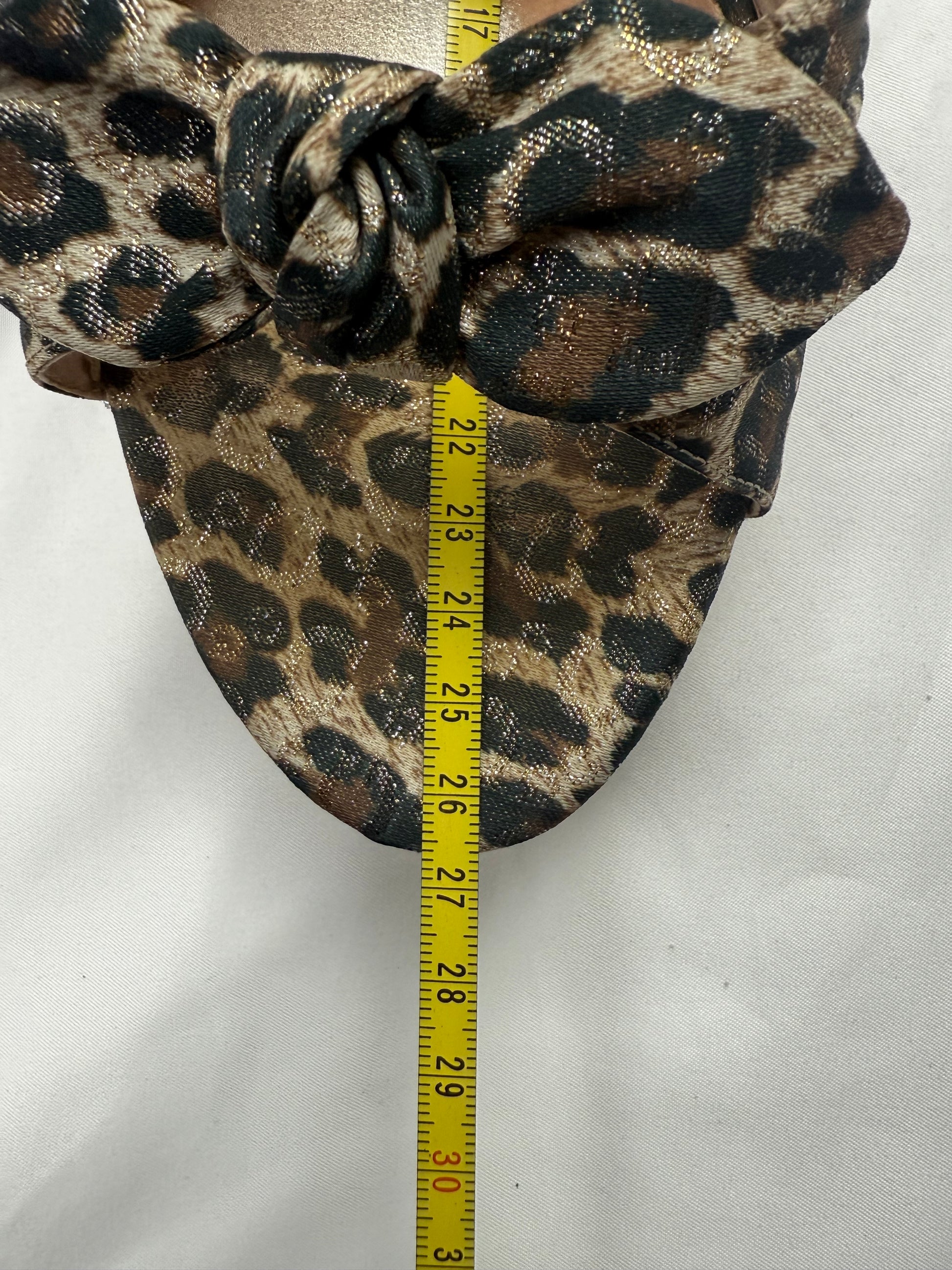 Panther leather kitten heels mules (40)