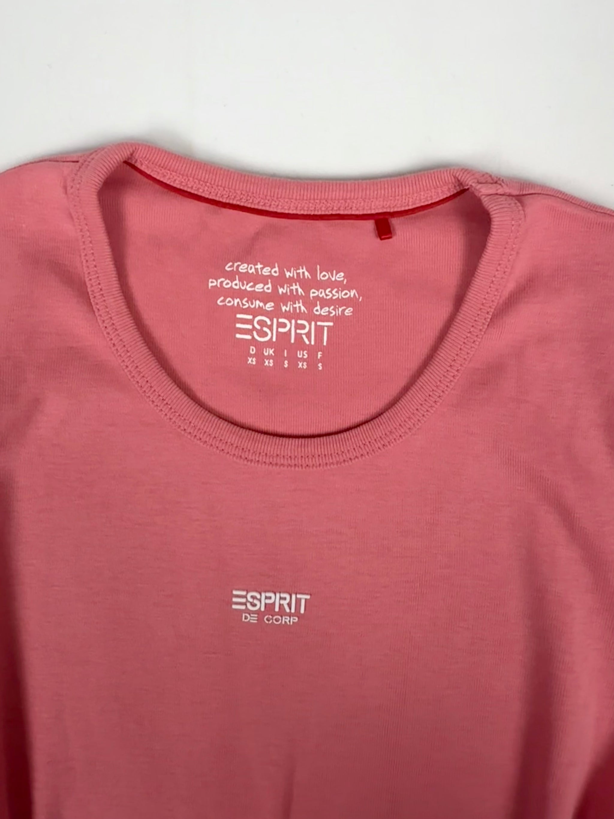 Pink 100% cotton tee (XS/S)