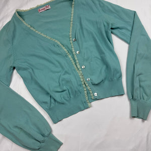 Blue cardigan jumper (S/M)