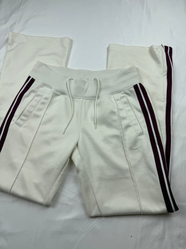 White low rise flare joggers (S)