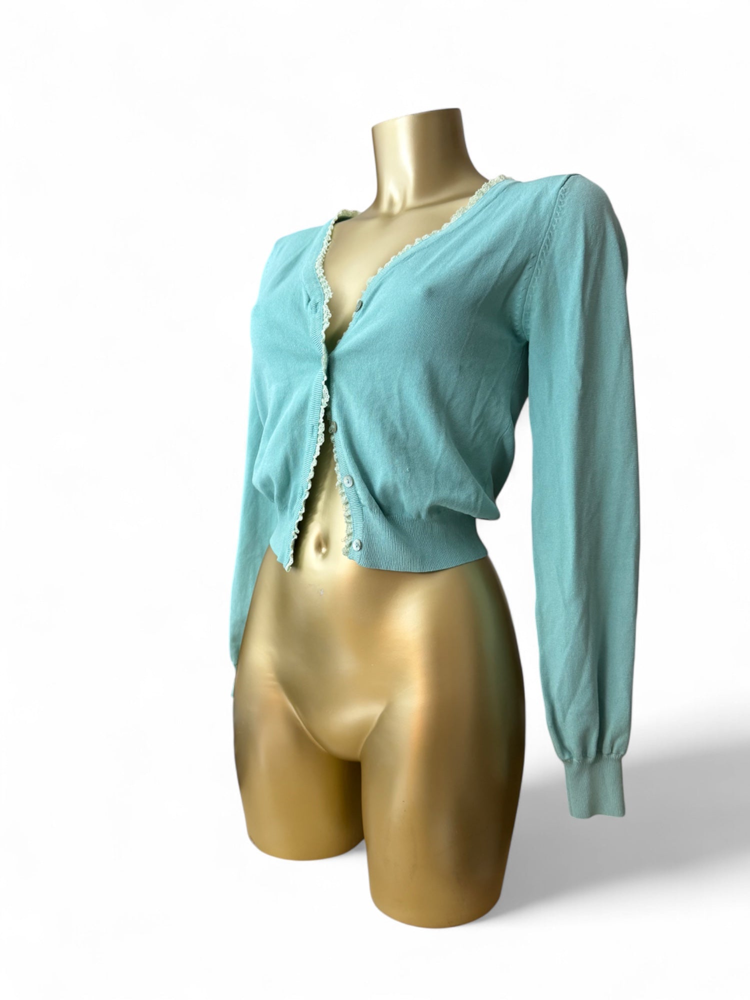 Blue cardigan jumper (S/M)