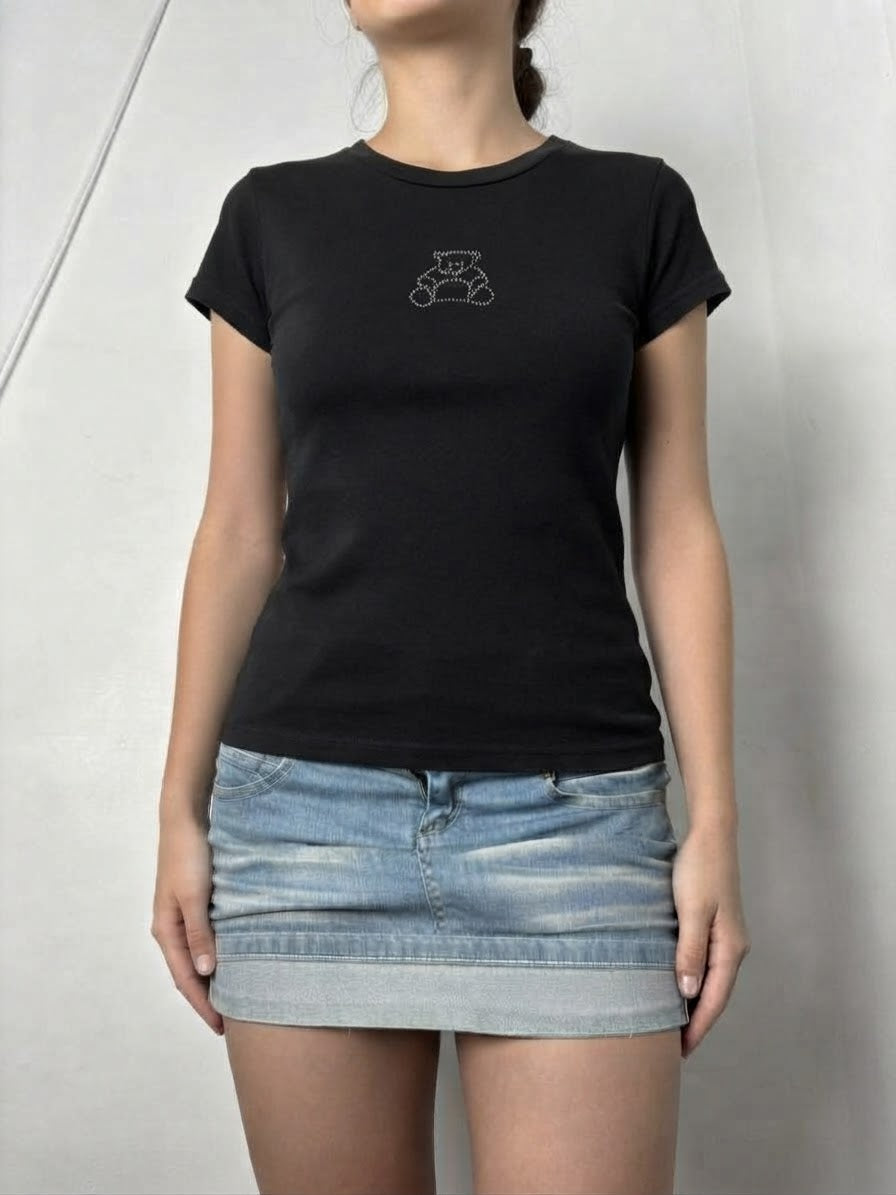 Débardeur graphique beige (S)