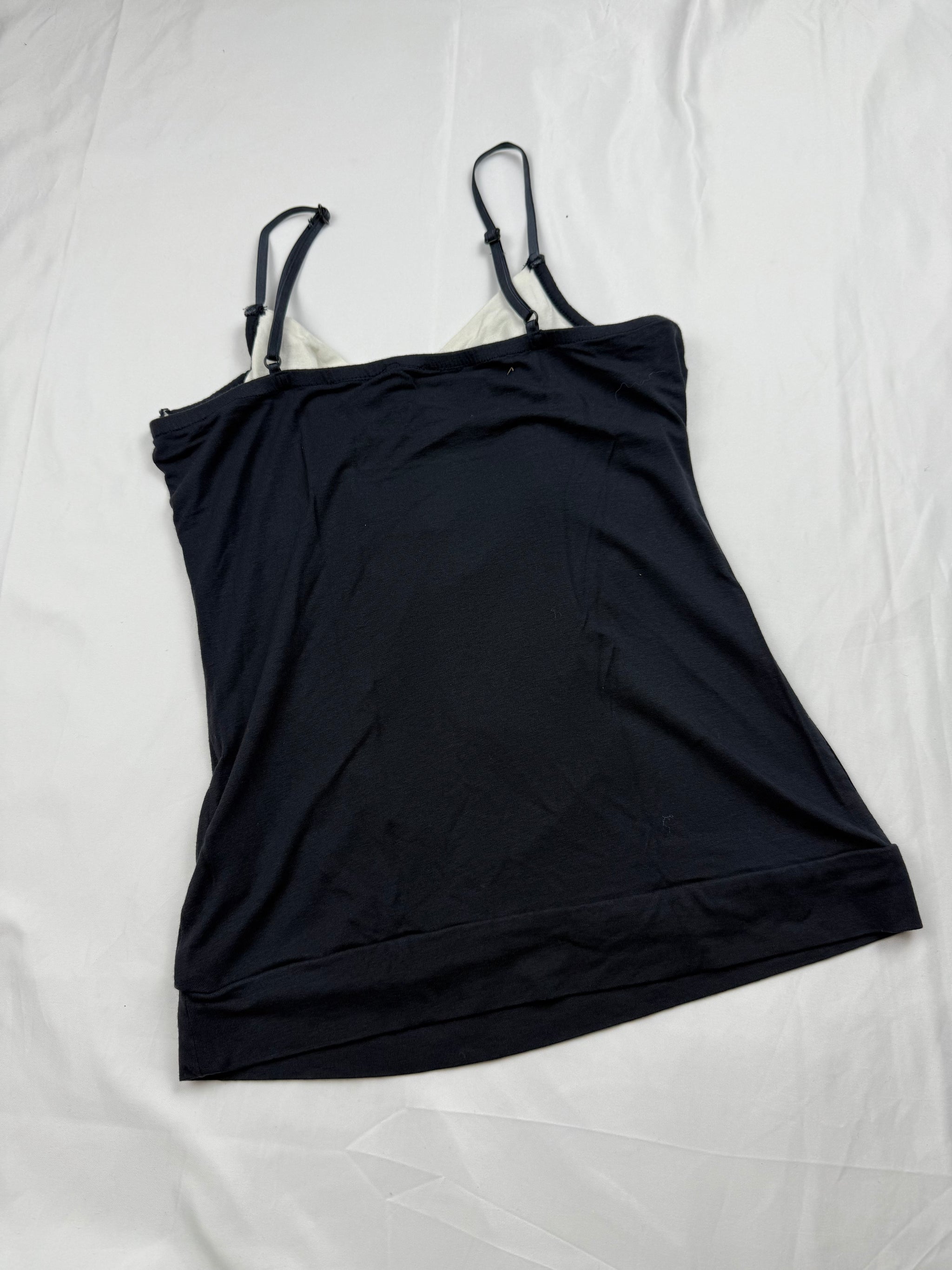 Black buckle cami top (S)
