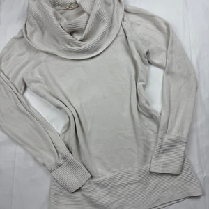 White turtleneck 100% cotton jumper (S/M)
