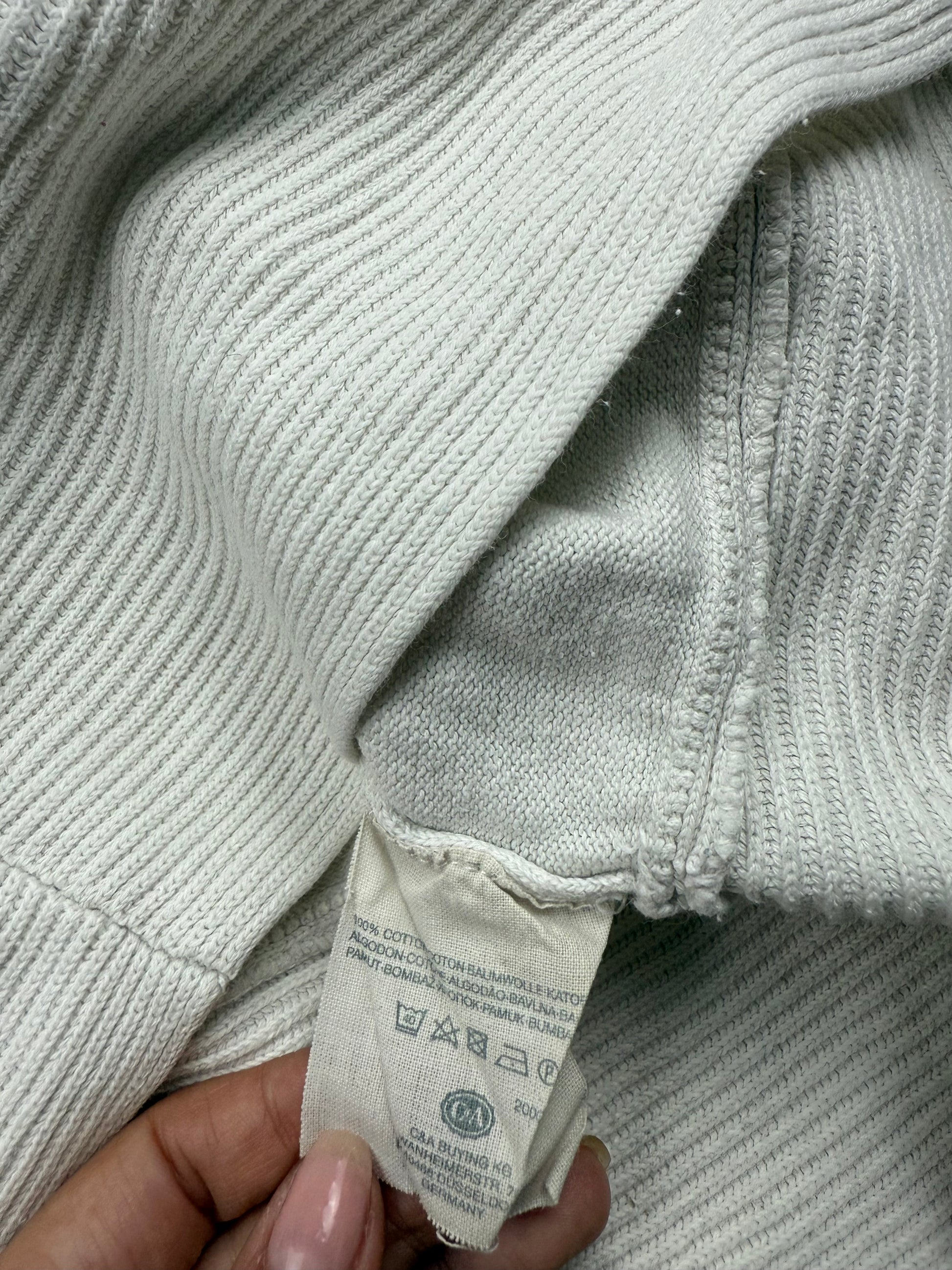 White turtleneck 100% cotton jumper (S/M)