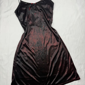 Red metallic mini dress (S/M)