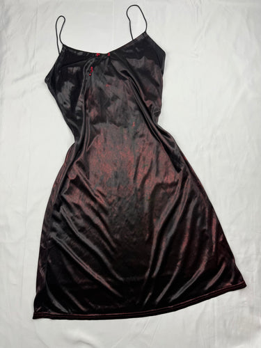 Red metallic mini dress (S/M)