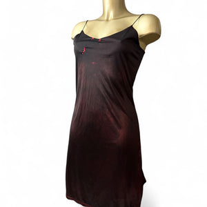 Red metallic mini dress (S/M)