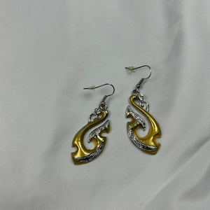 Yellow cord boho necklace + earrings set