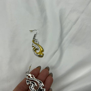 Yellow cord boho necklace + earrings set