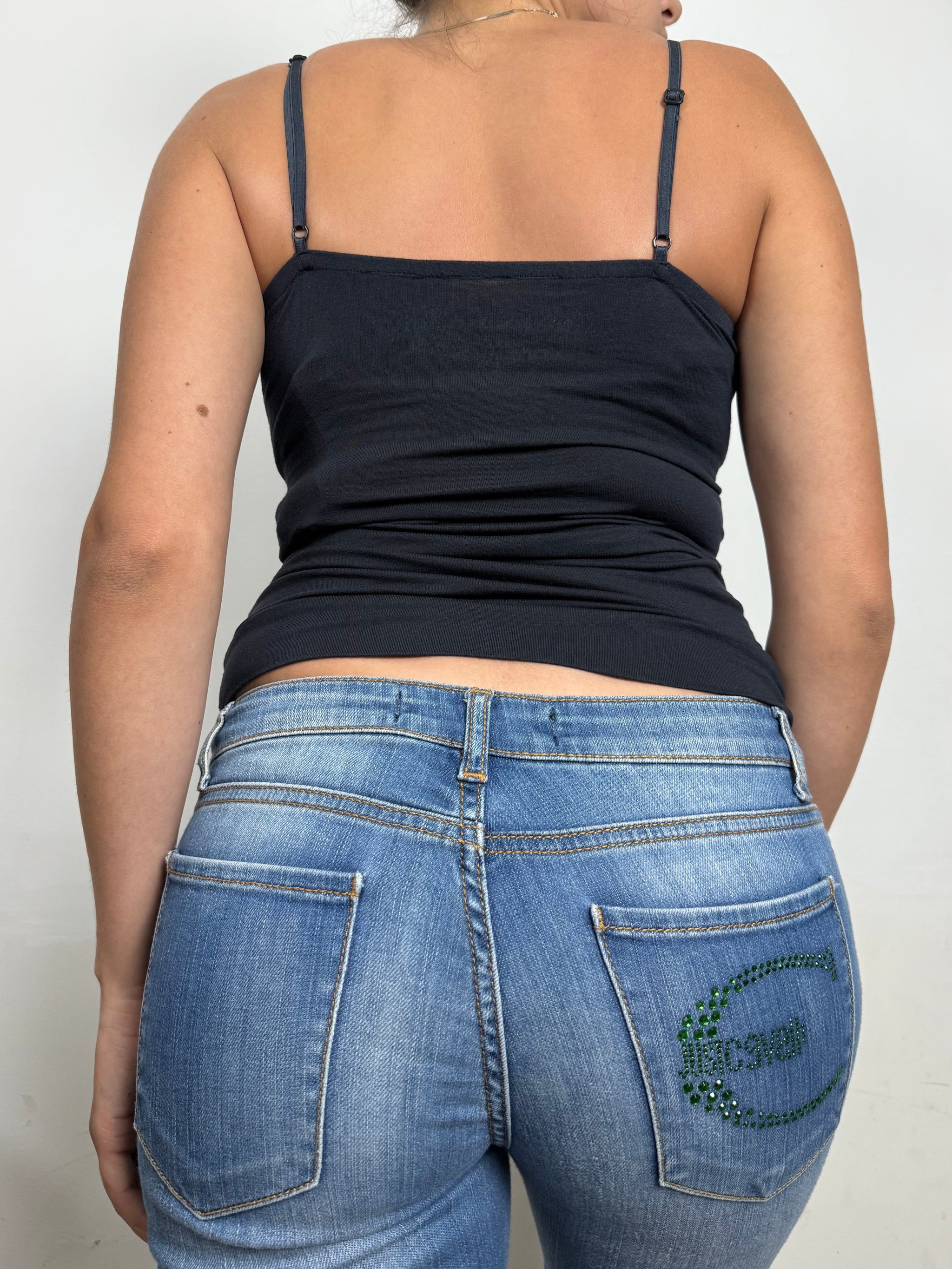 Black buckle cami top (S)