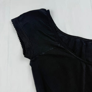 Black cotton super stretch tight fit tee (M/L)