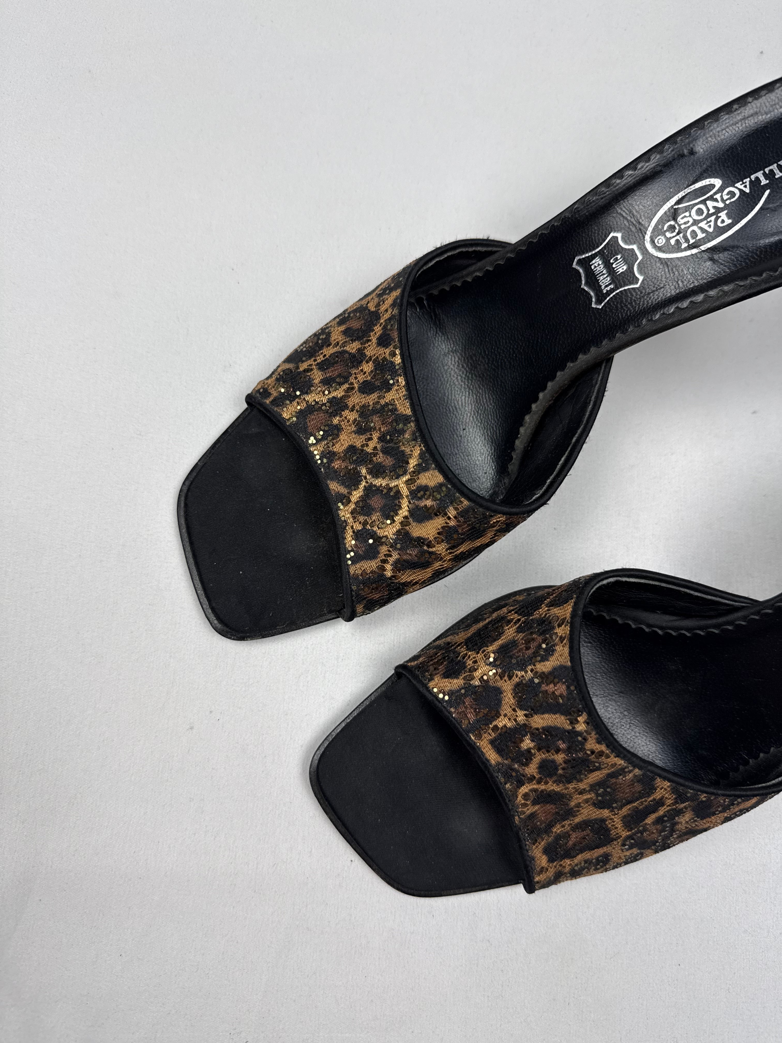 Animal print mules heels (38)