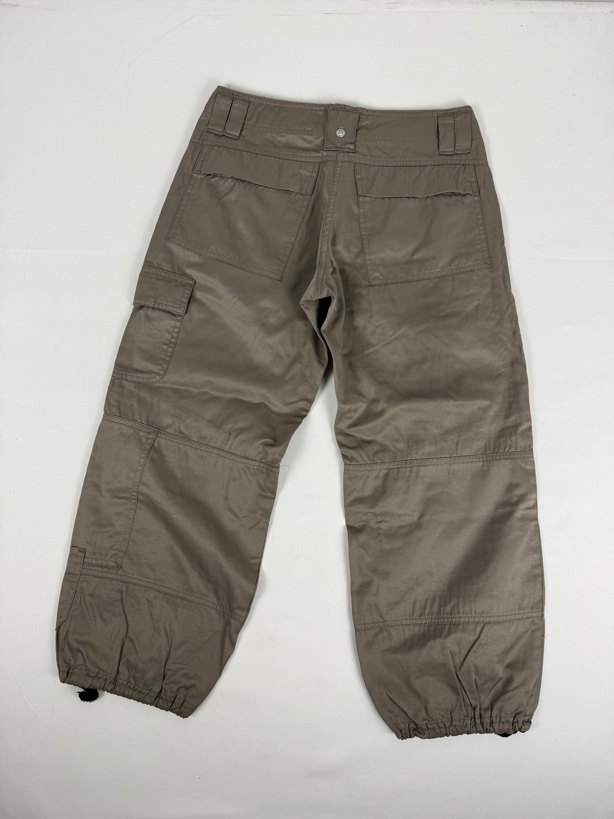 Khaki low waist capri pants (S)