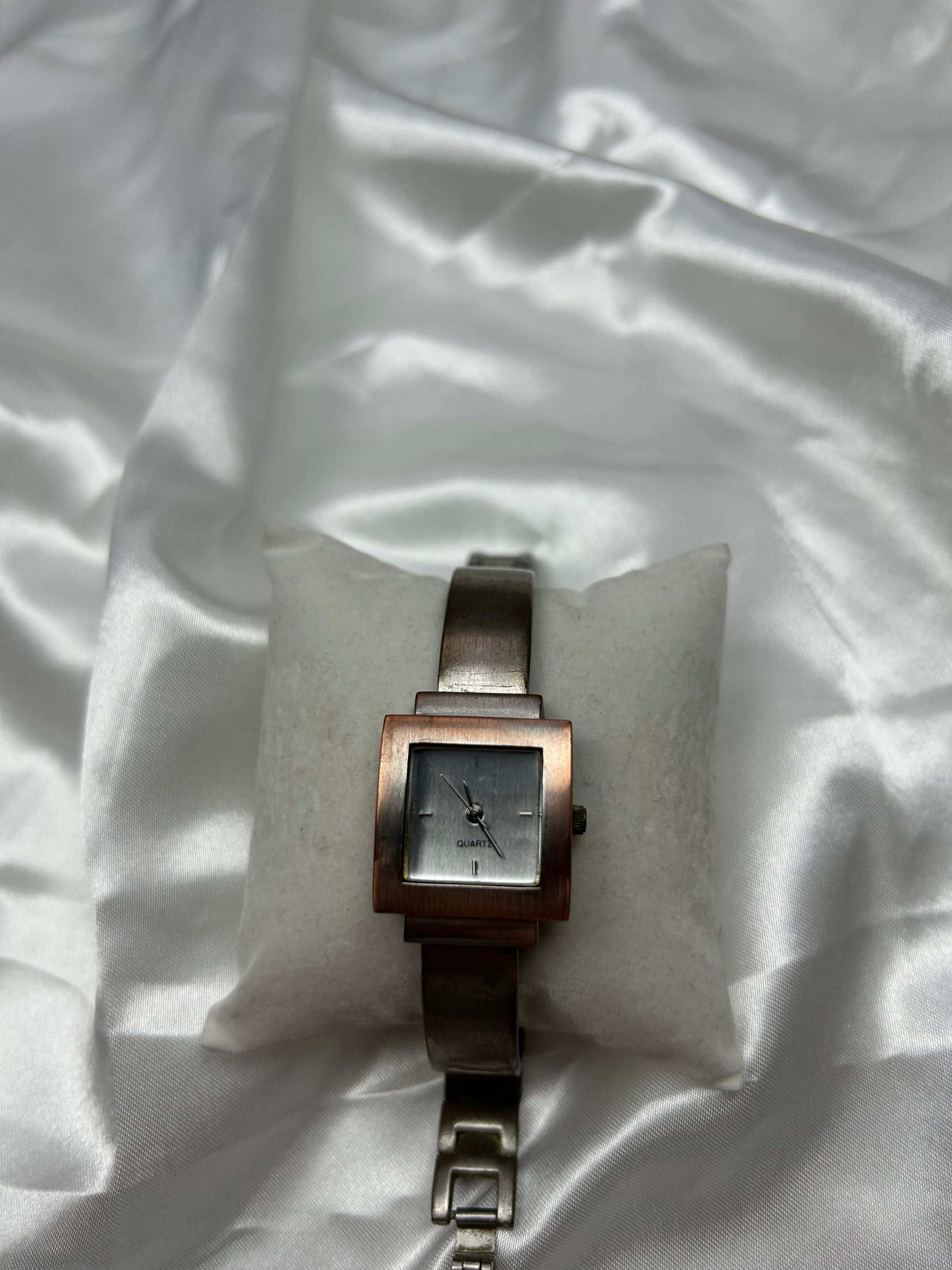 Vintage  silver inox  bracelet watch jewelry