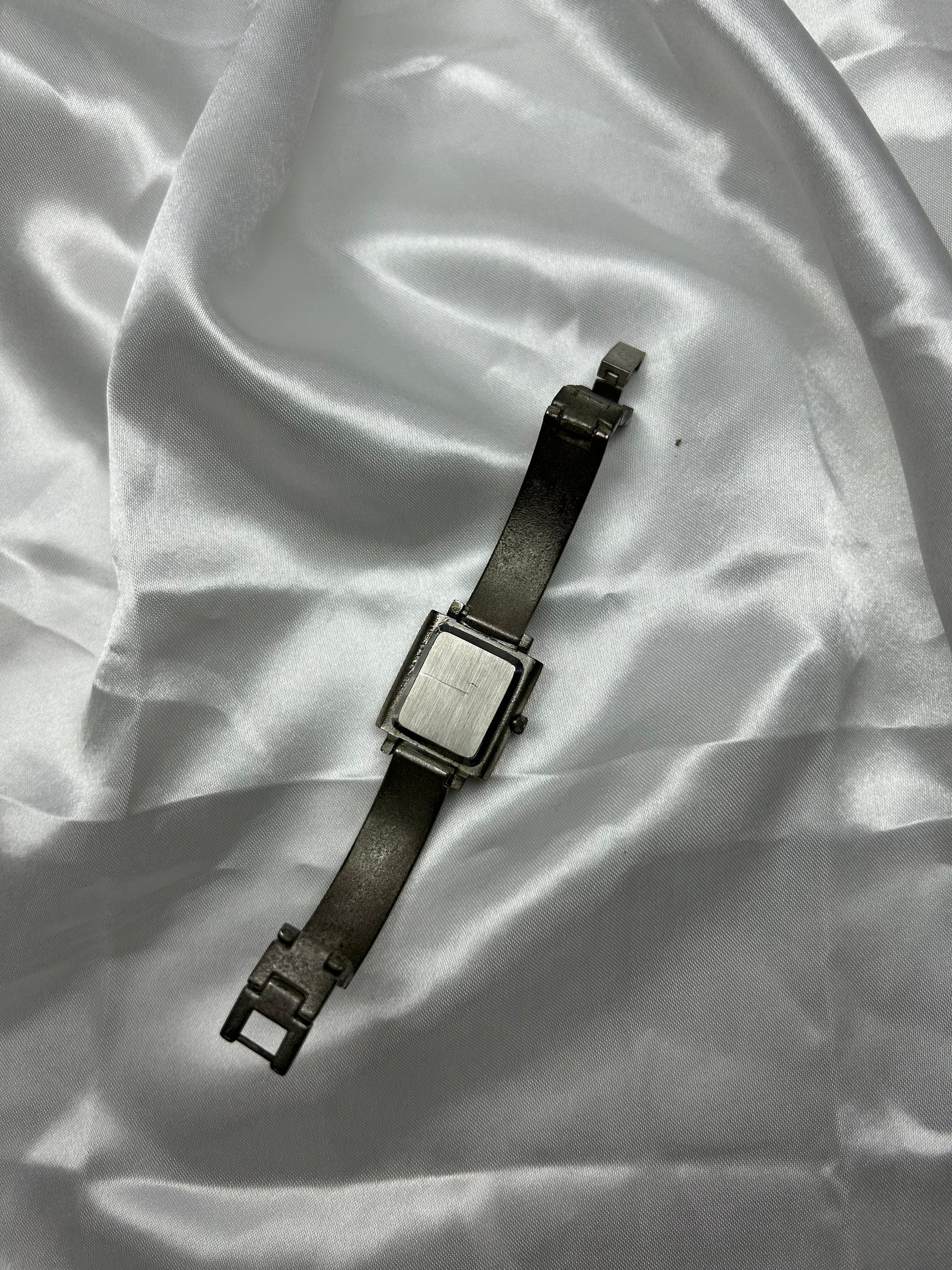 Vintage  silver inox  bracelet watch jewelry
