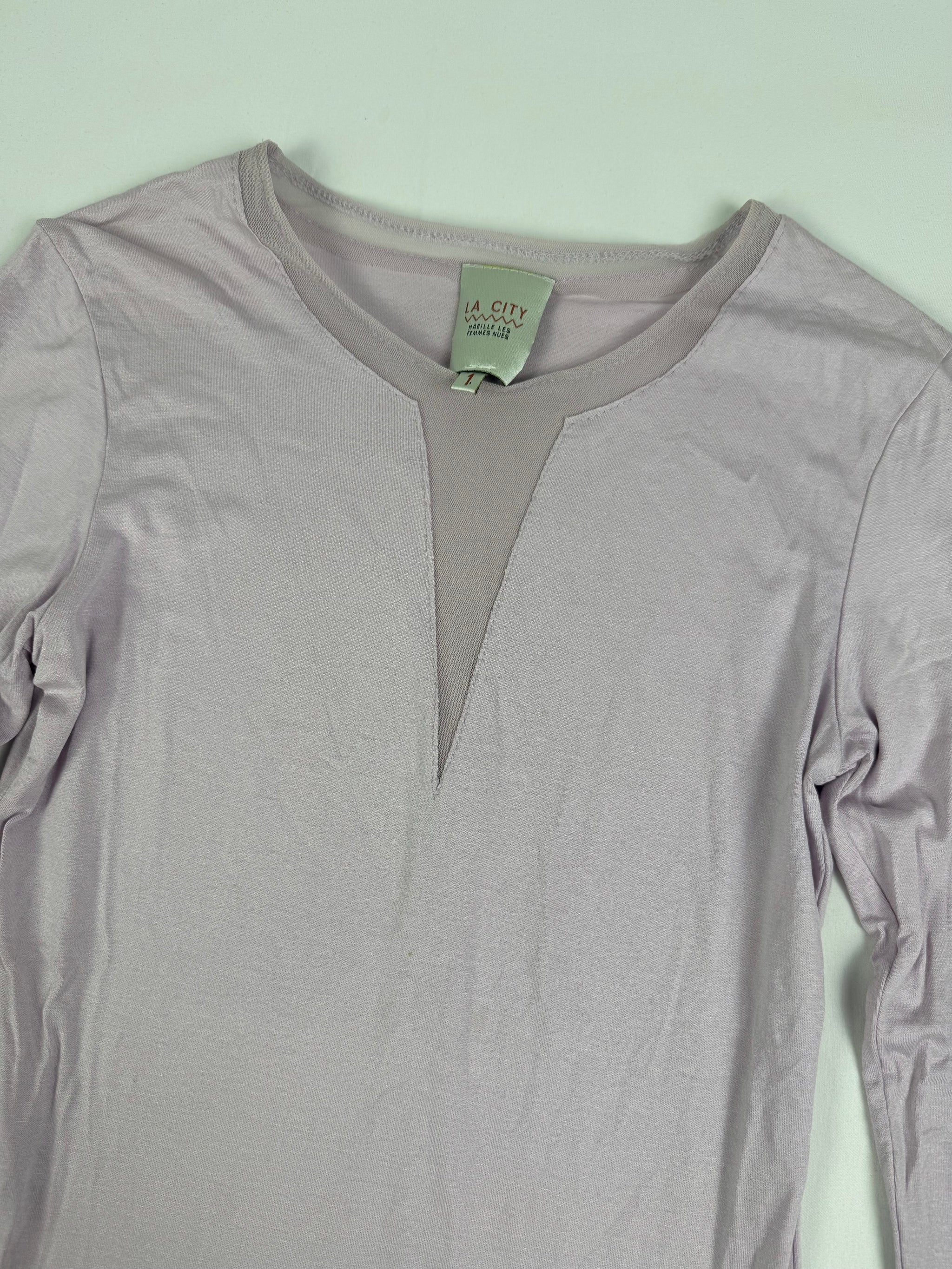 Lilac long sleeves top (S)