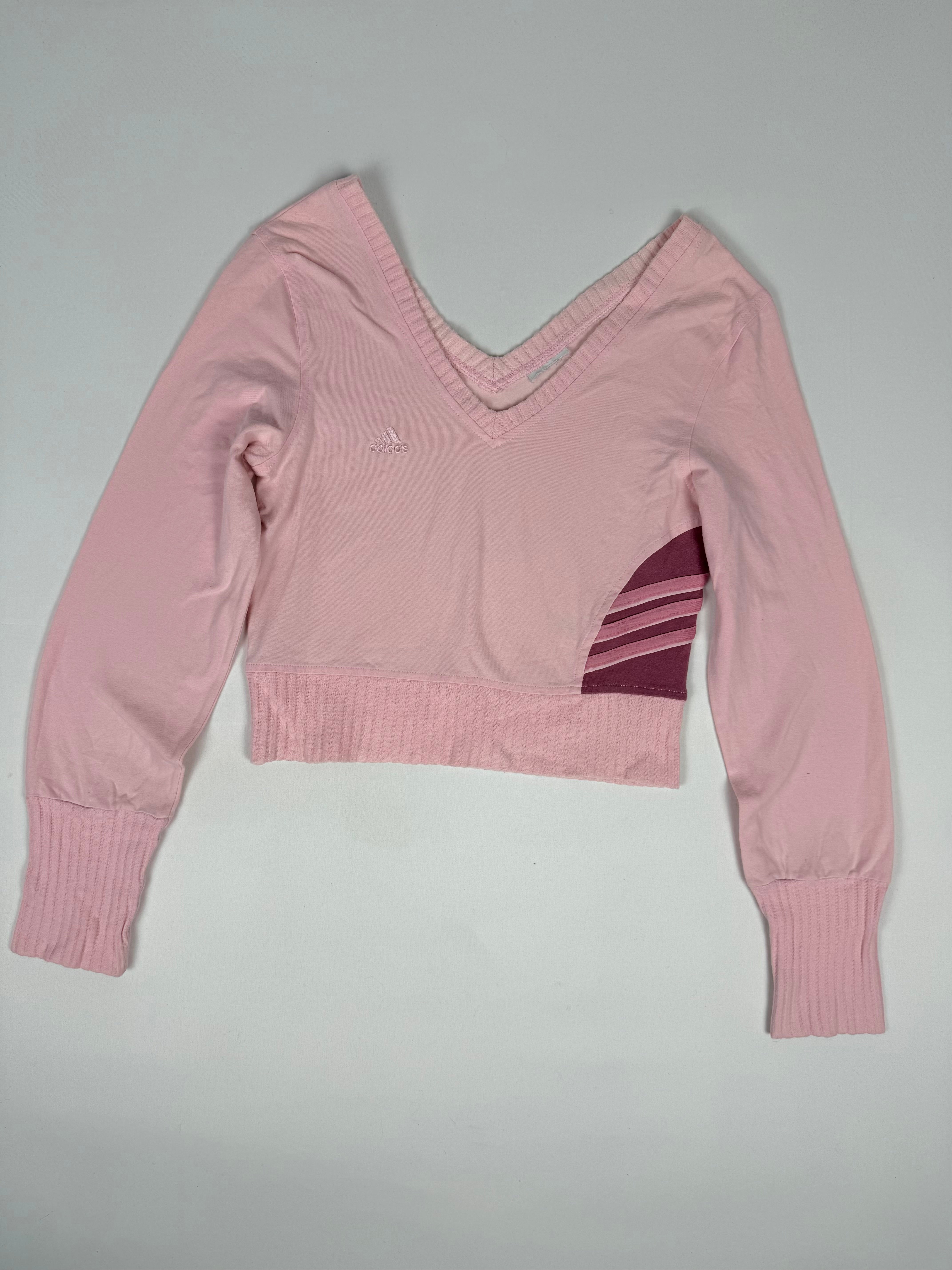 Pink embroidered logo sweatshirt (M)