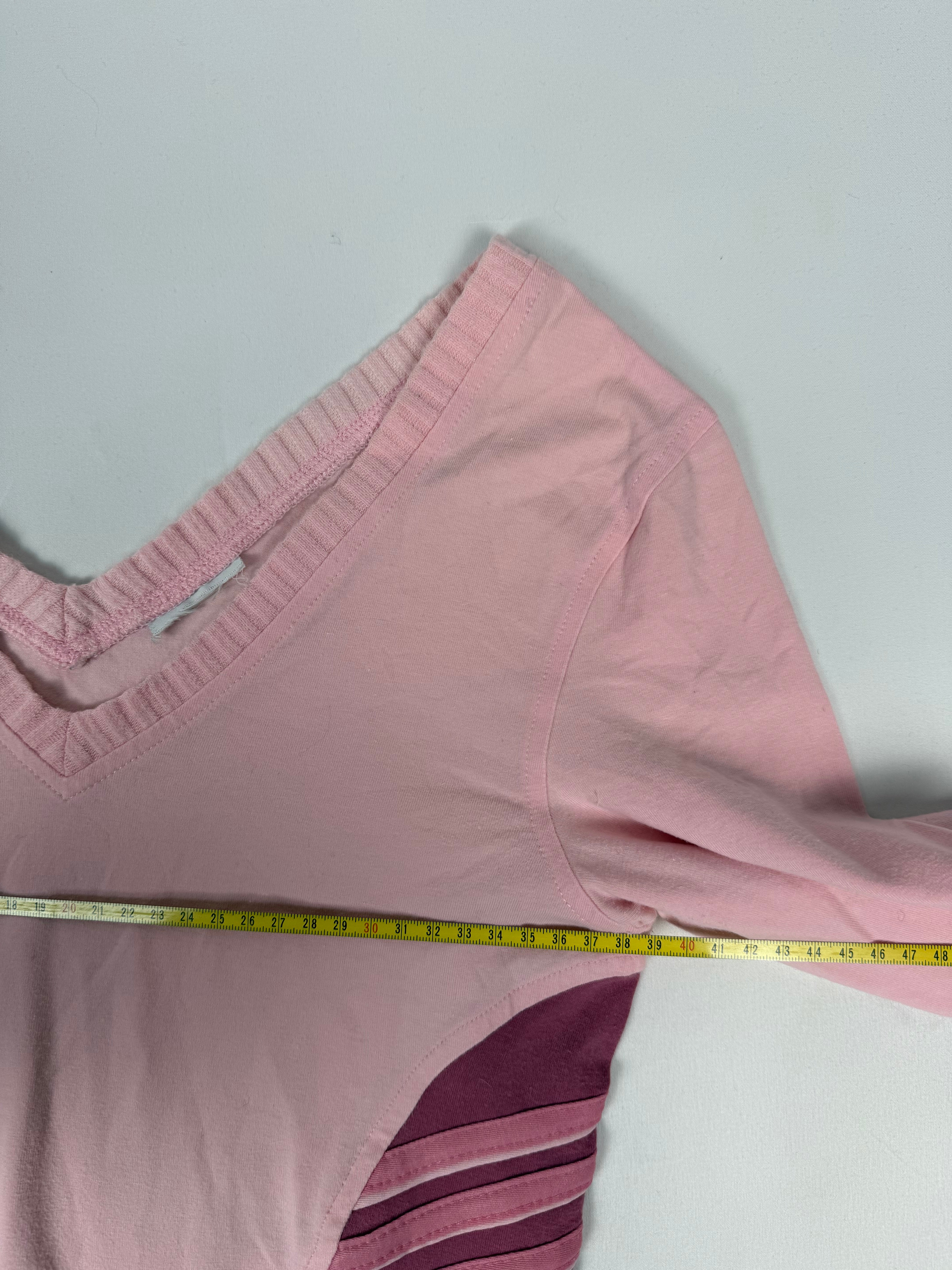 Pink embroidered logo sweatshirt (M)