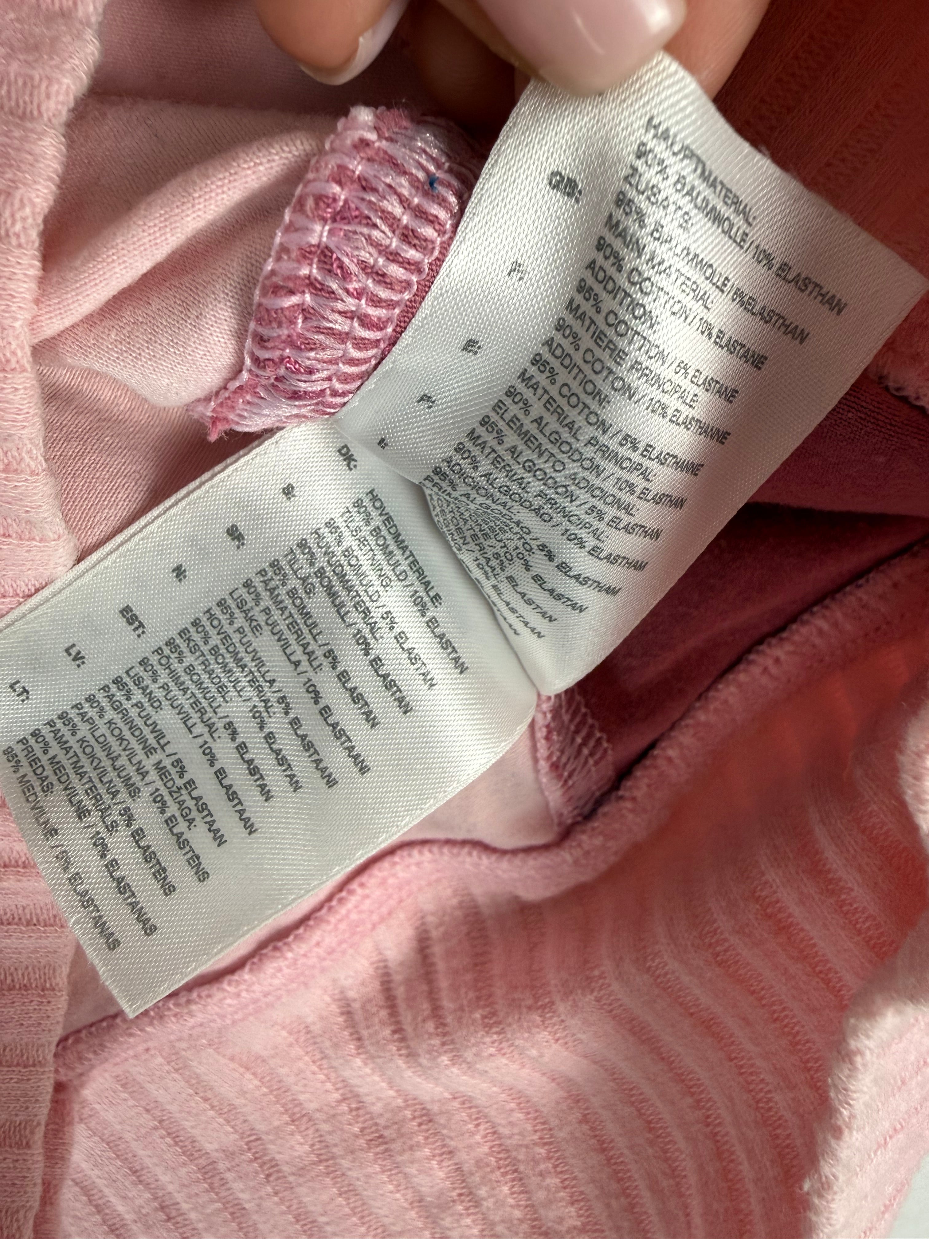 Pink embroidered logo sweatshirt (M)