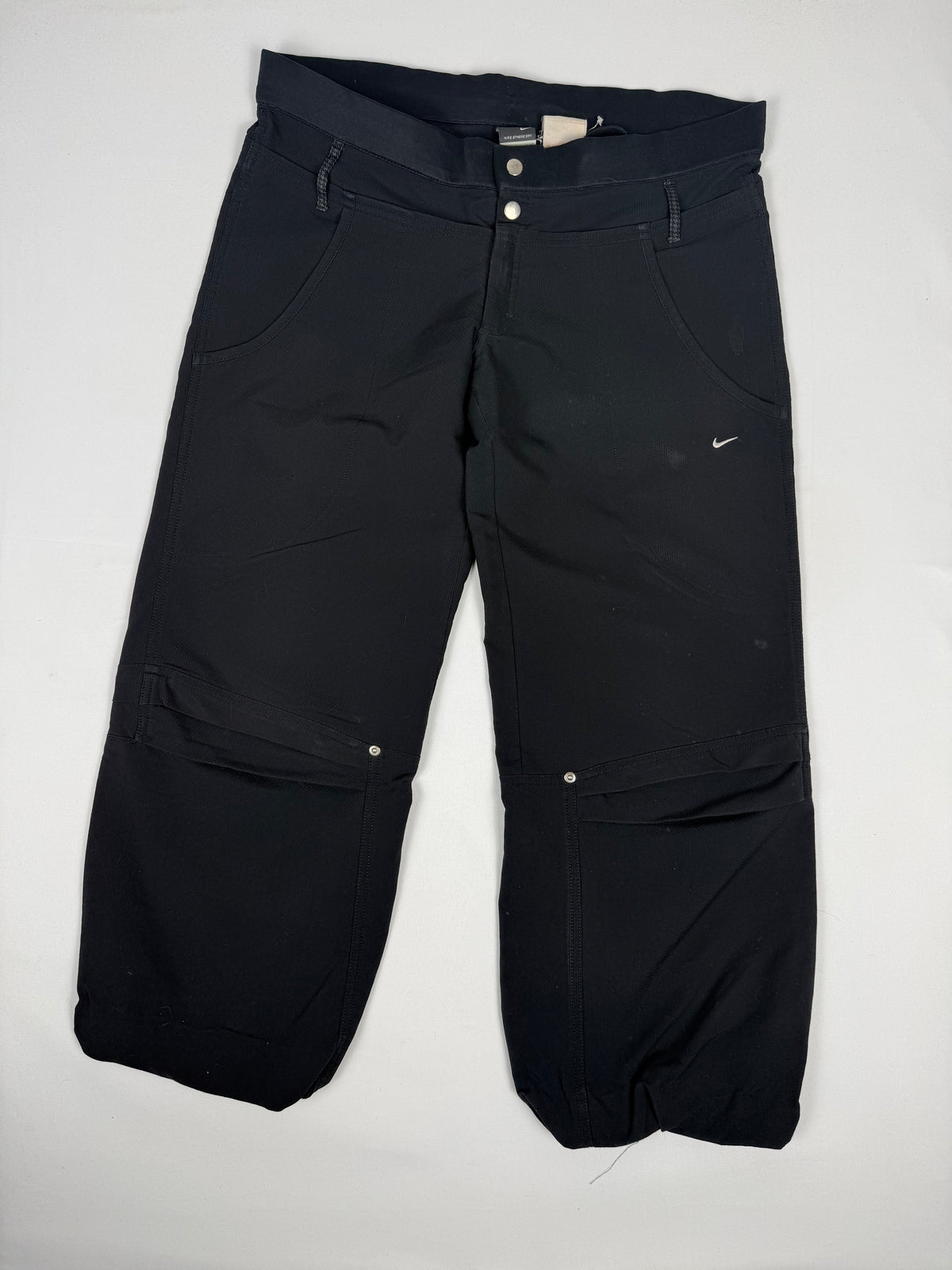 Black low rise baggy pants (XL)