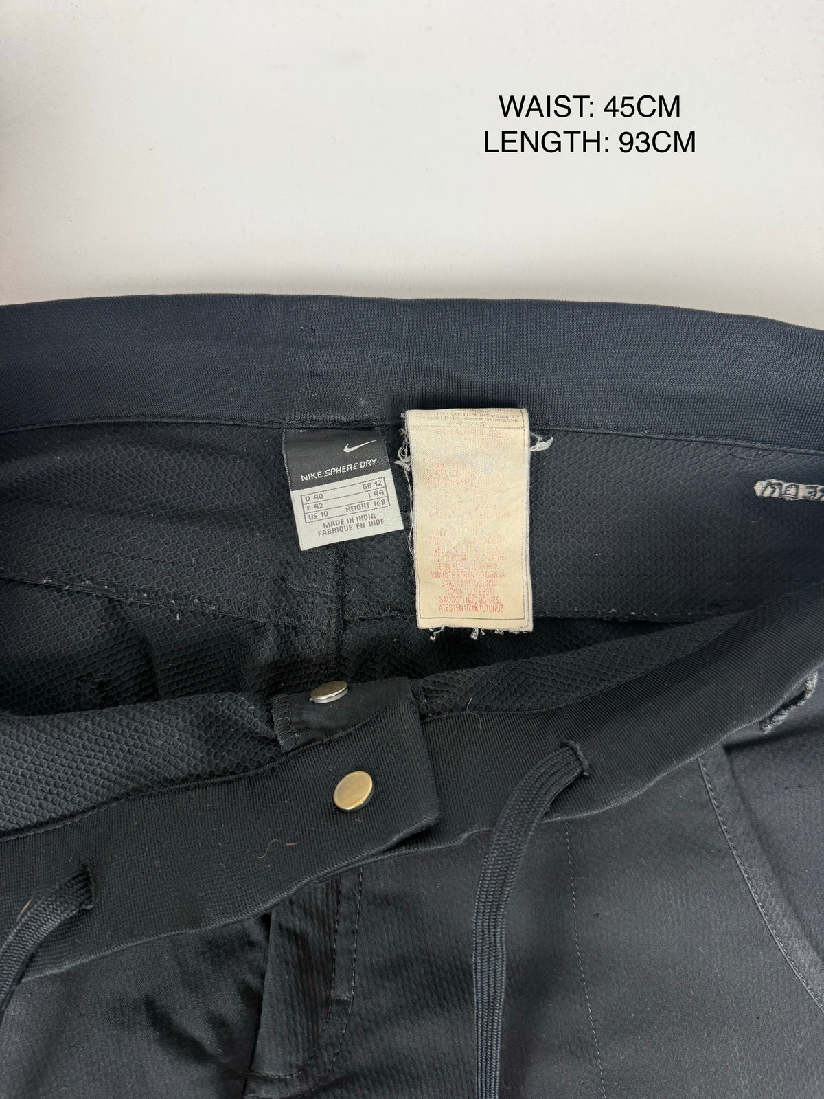 Black low rise baggy pants (XL)