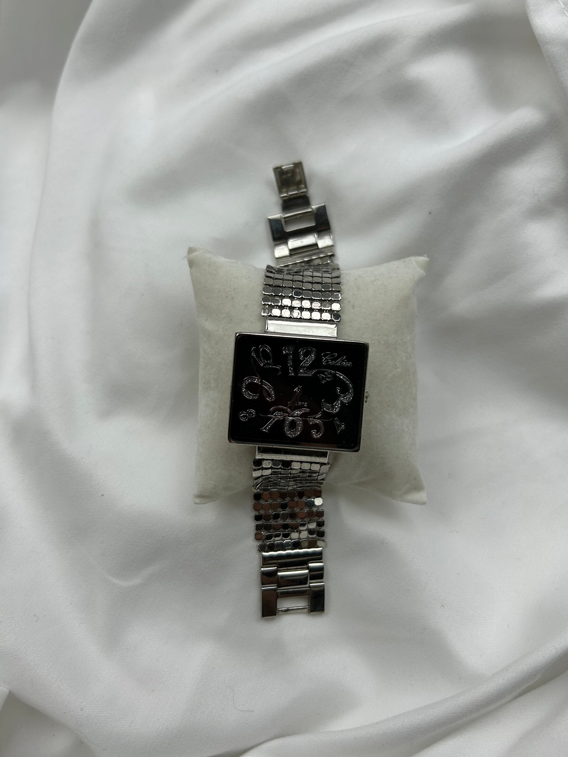 Vintage stainless steel silver watch jewelry