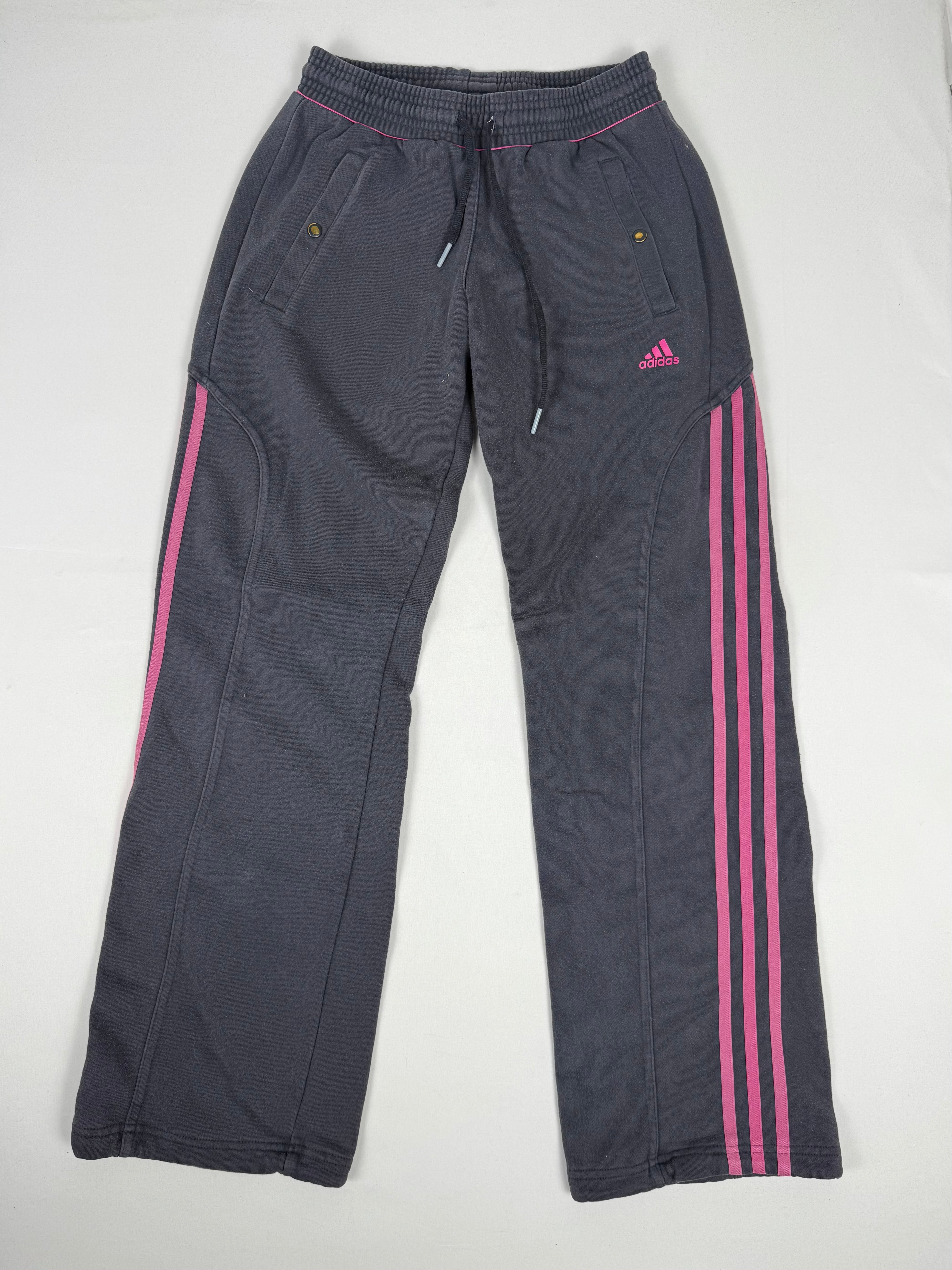 Grey & pink low rise baggy pants (M)