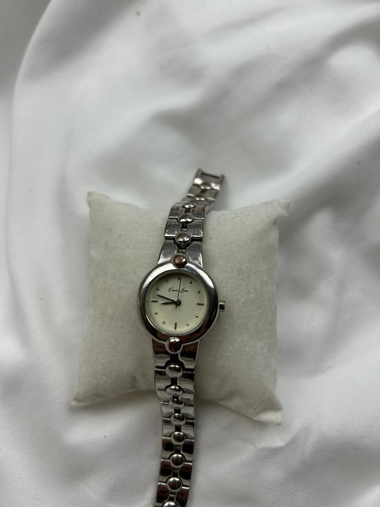 Vintage stainless steel silver watch jewelry