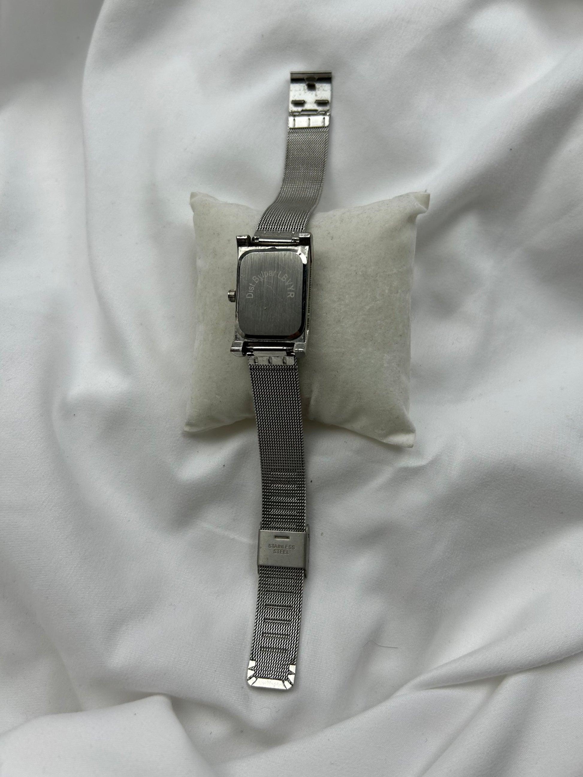 Vintage stainless steel silver watch jewelry