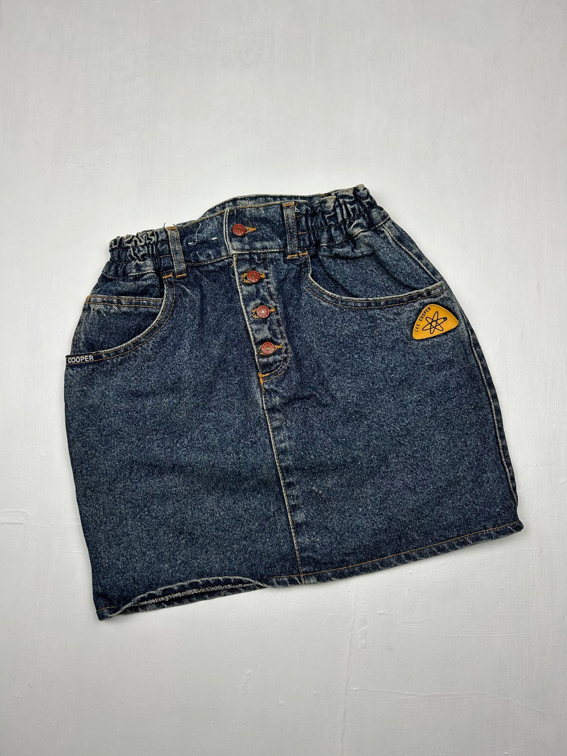 Denim navy mid rise mini skirt (S)