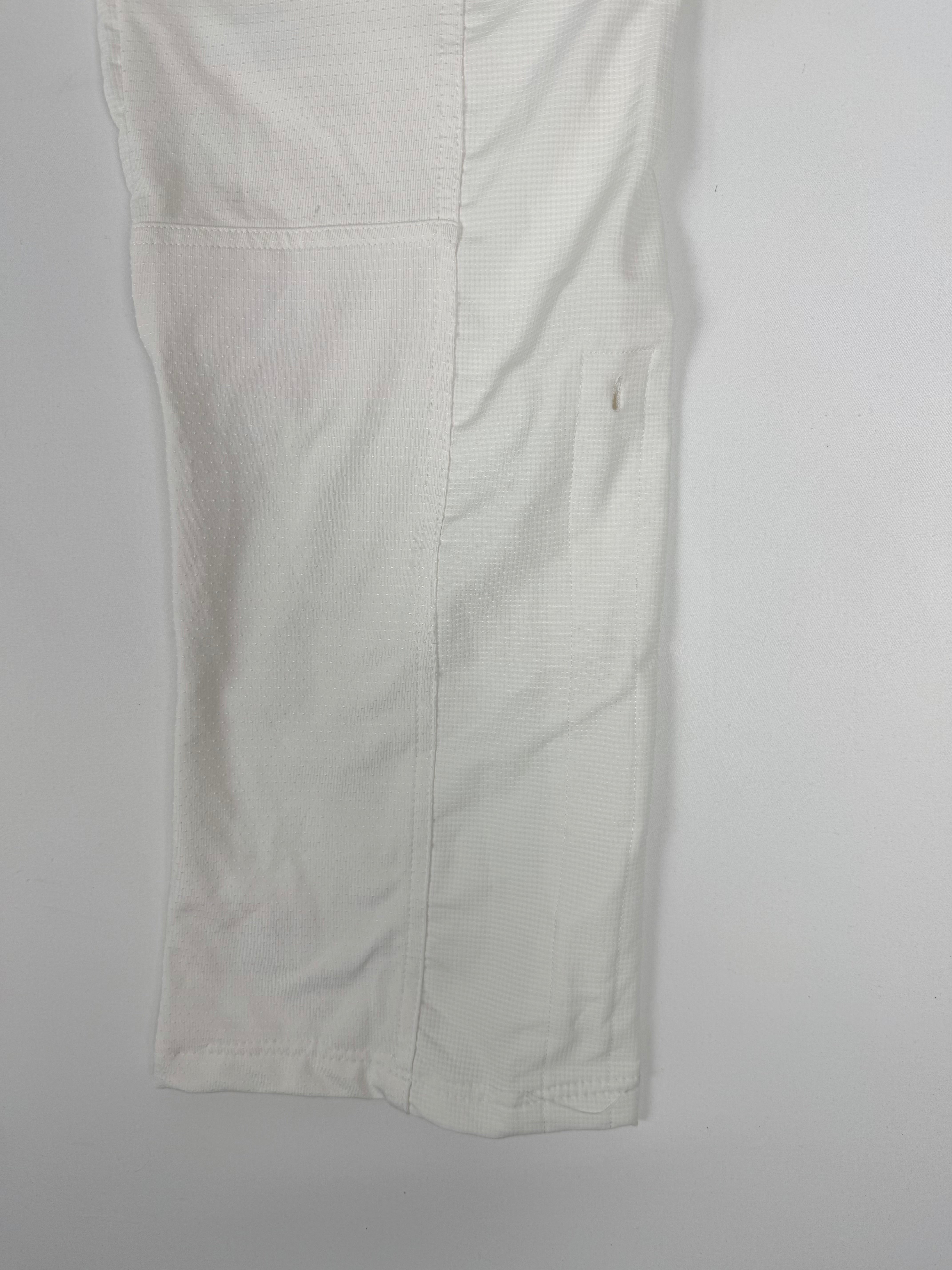 White low rise baggy pants (L)