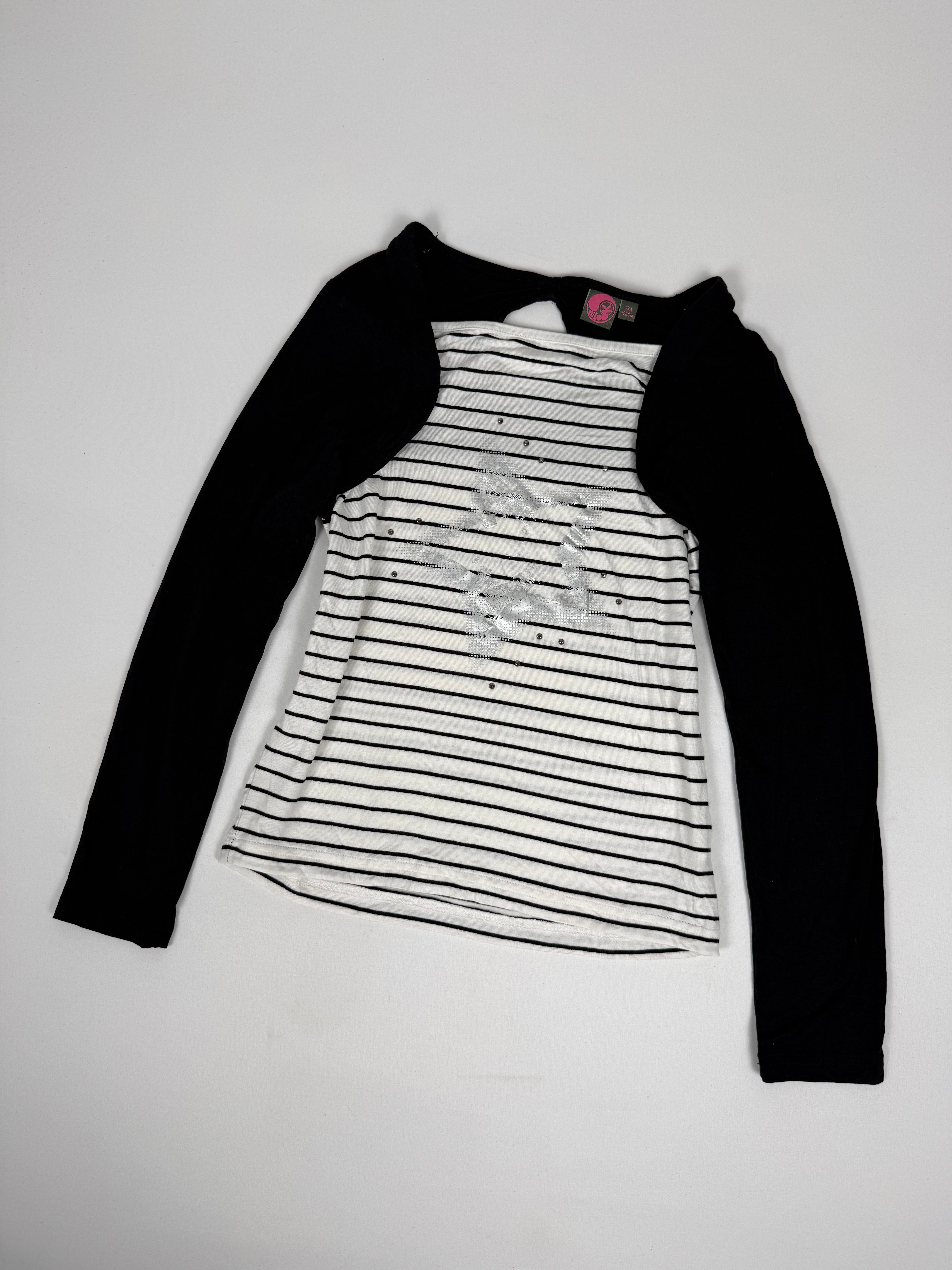 Black ultra stretchy long sleeves top (S)