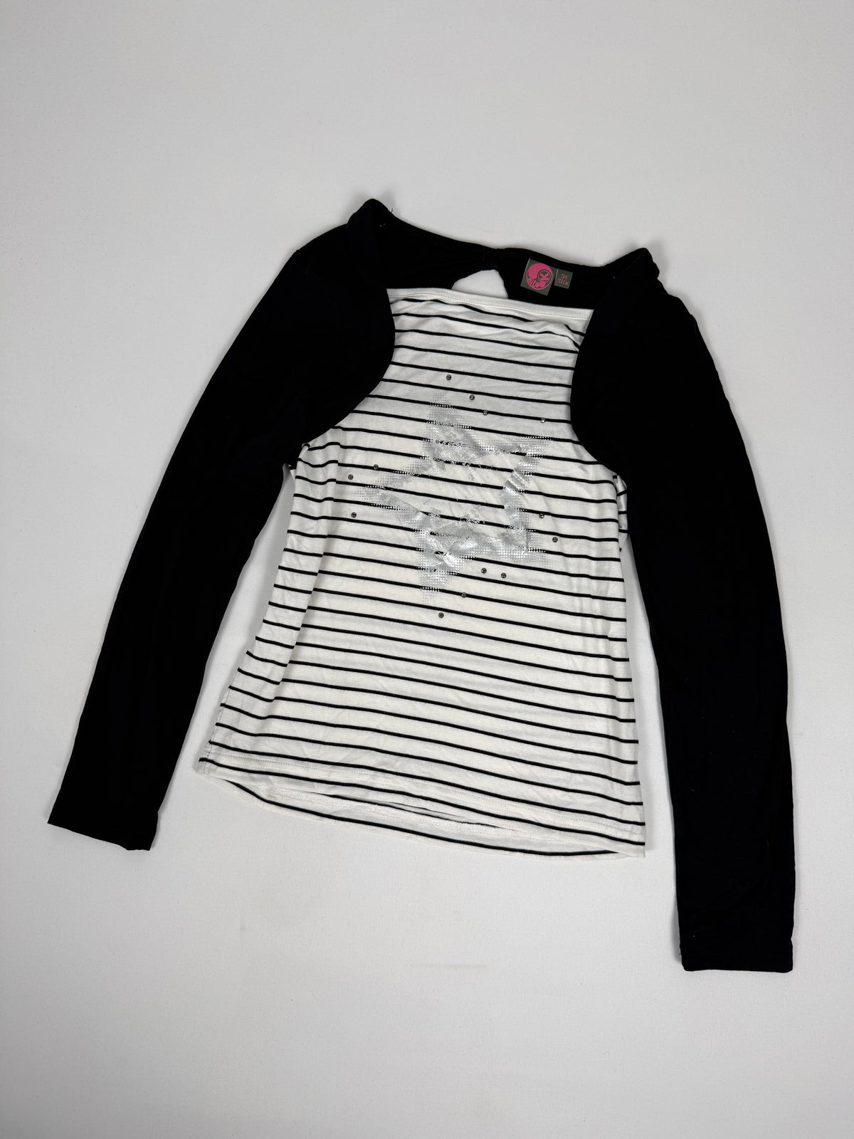 Black ultra stretchy long sleeves top (S)