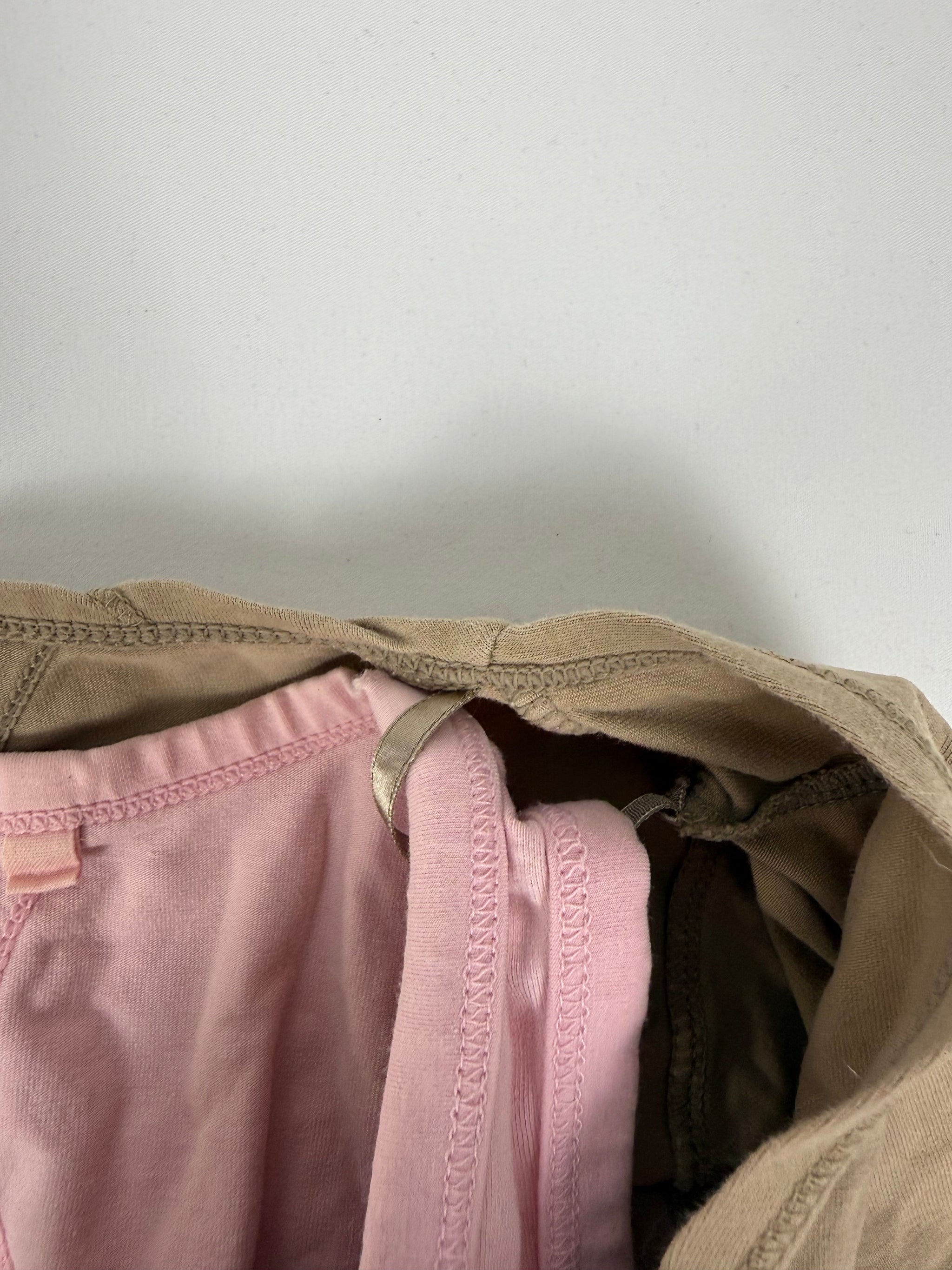 Khaki 2 in 1 bolero long sleeves top (M)