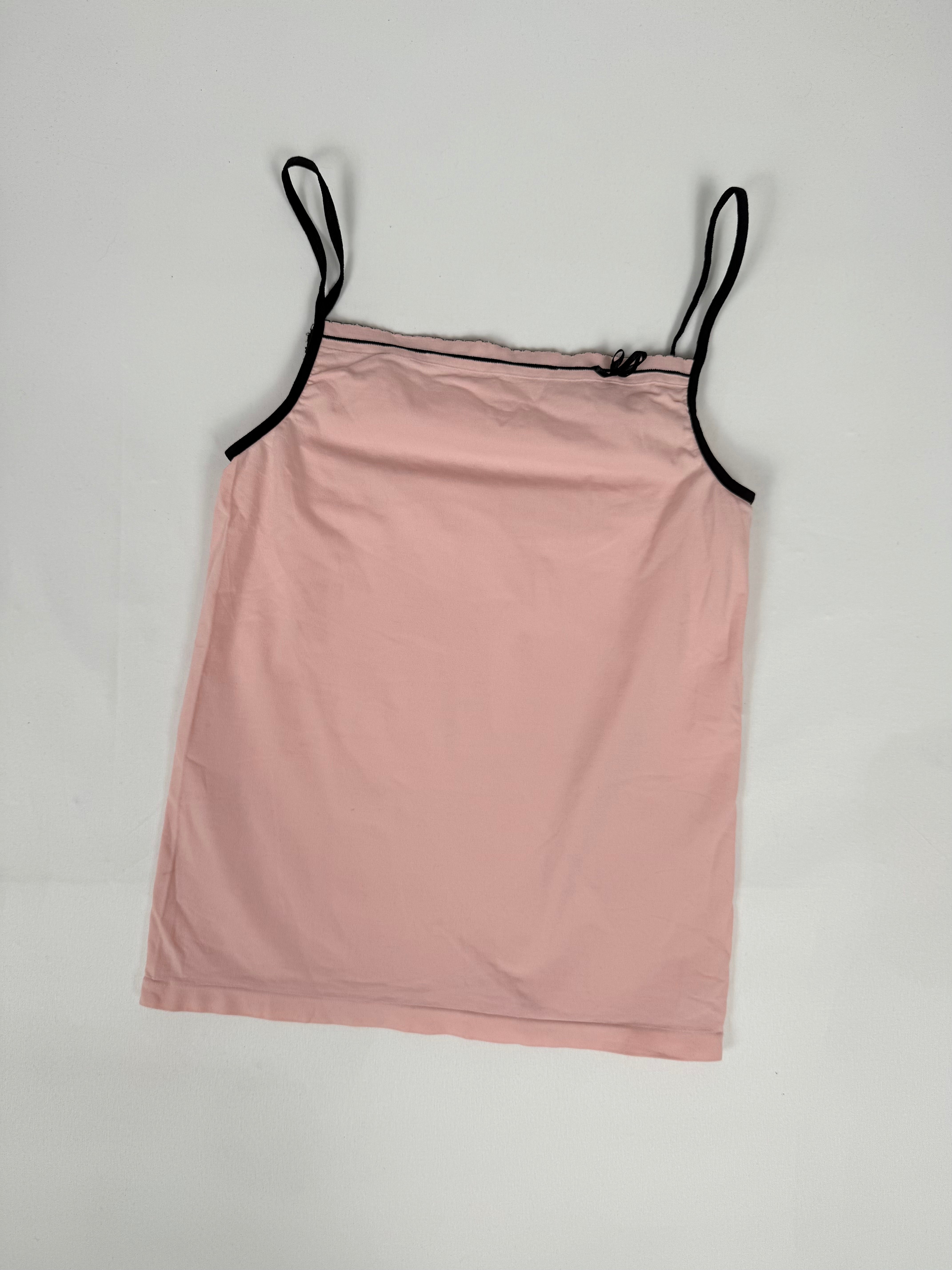 Baby pink ultra stretchy cami top (S)