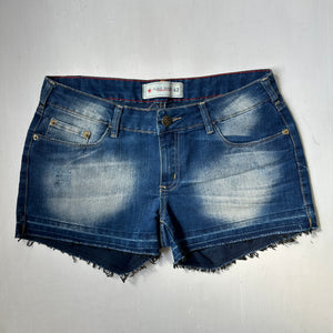 Blue denim  low rise mini short (XL)