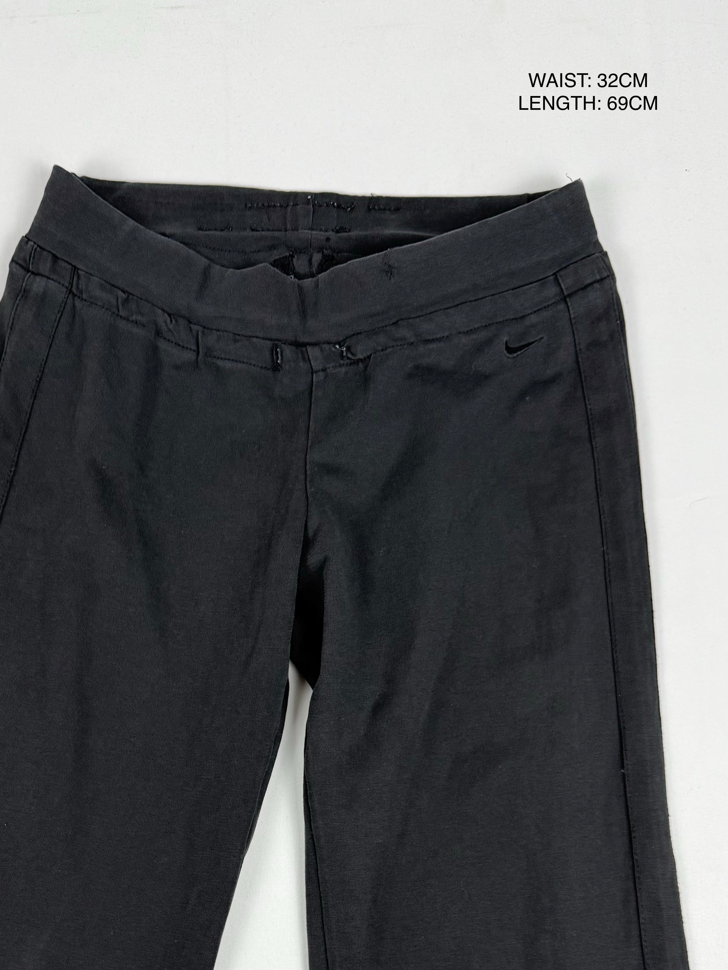Black low rise activewear capri pants (S)