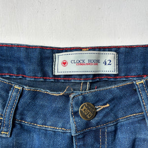 Blue denim  low rise mini short (XL)