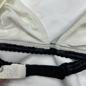 Cotton logo band bralette