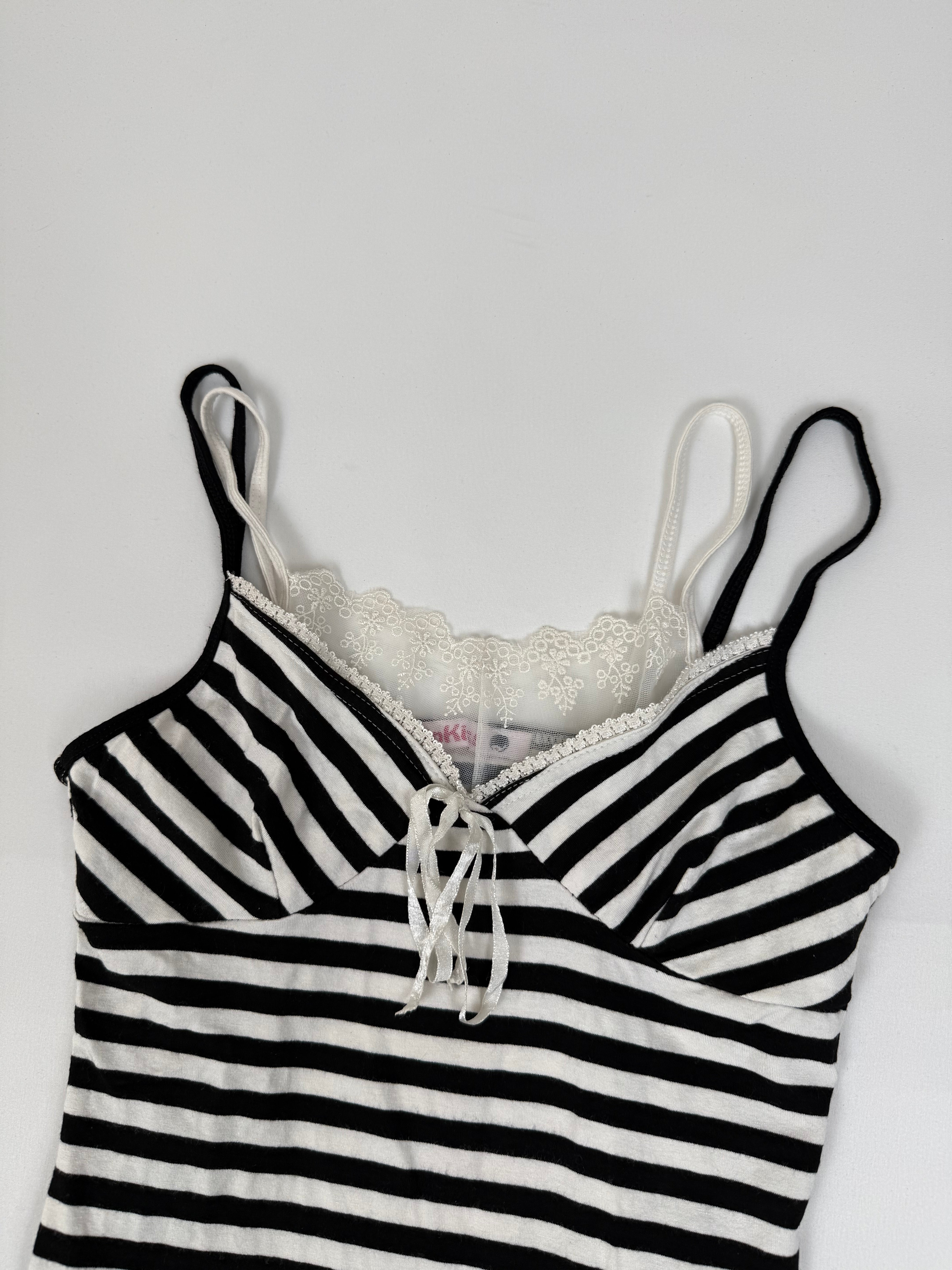 White striped cami top (S)